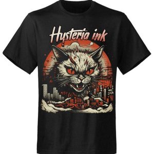 T-shirt unisexe Hysteria Ink Cat Old School Ink T-shirt unisexe Hysteria Ink Cat Old School Ink