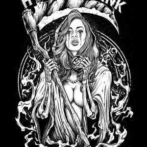 T-shirt unisexe Hysteria Ink Death Ink T-shirt unisexe Hysteria Ink Death Ink