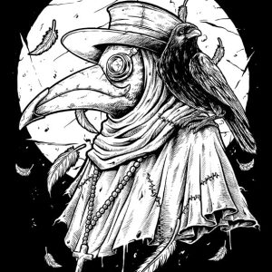 T-shirt unisexe Hysteria Ink Doctor Plague Ink T-shirt unisexe Hysteria Ink Doctor Plague Ink