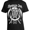 T-shirt unisexe Hysteria Ink Emblema Skeleton Ink