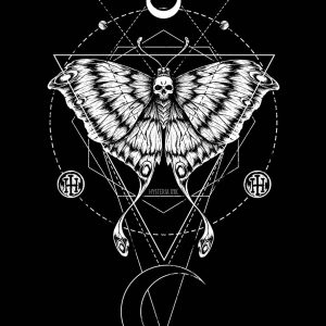 T-shirt unisexe Hysteria Ink Geo Butterfly Ink