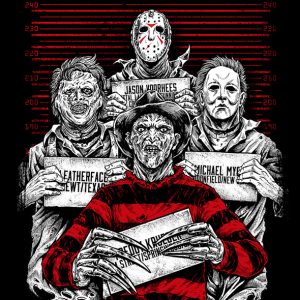 T-shirt unisexe Hysteria Ink Horror Ink Red