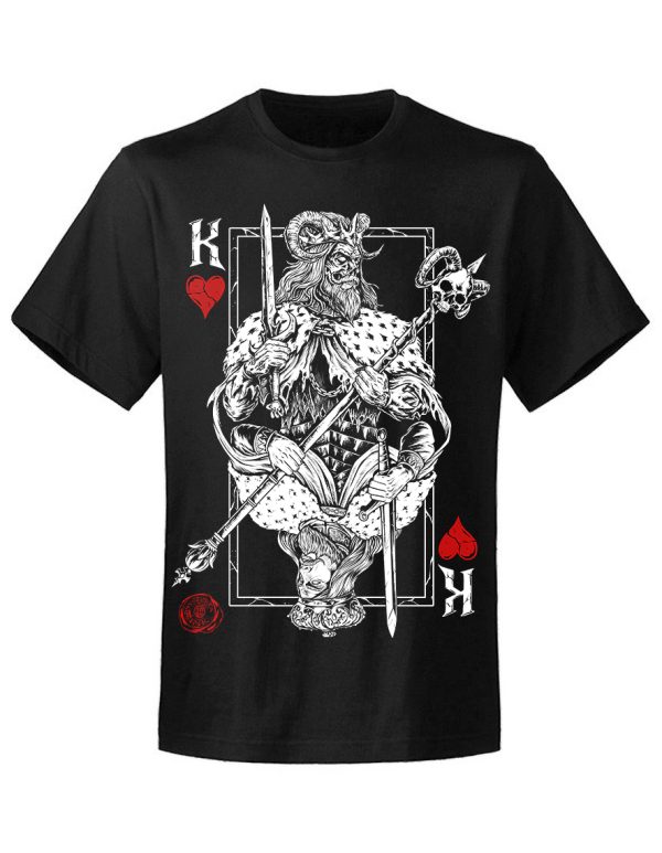 T-shirt unisexe Hysteria Ink King Of Cards Ink