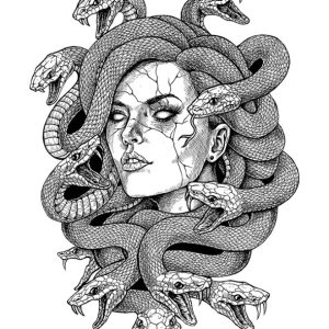 T-shirt unisexe Hysteria Ink Medusa Ink T-shirt unisexe Hysteria Ink Medusa Ink