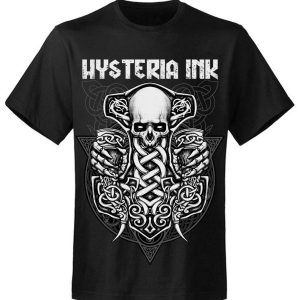 T-shirt unisexe Hysteria Ink Mjolnir skull Ink
