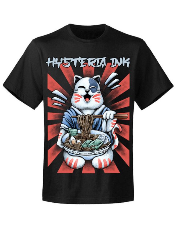 T-shirt unisexe Hysteria Ink  NekoCat Ramen Ink