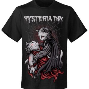 T-shirt unisexe Hysteria Ink Romantic Cat