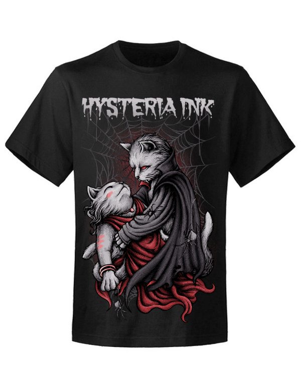 T-shirt unisexe Hysteria Ink Romantic Cat