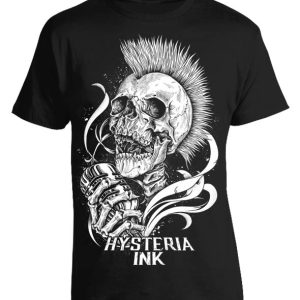 T-shirt unisexe Hysteria Ink Skull Sing Ink