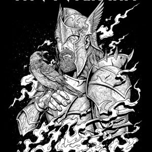 T-shirt unisexe Hysteria Ink The Viking And The Raven T-shirt unisexe Hysteria Ink The Viking And The Raven