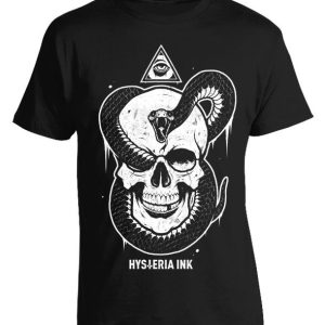 T-shirt unisexe Hysteria Ink Tenebres Snake Ink T-shirt unisexe Hysteria Ink Tenebres Snake Ink