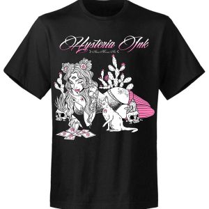 T-shirt unisexe Hysteria Ink X Anna Marine Art Cards Pink T-shirt unisexe Hysteria Ink X Anna Marine Art Cards Pink