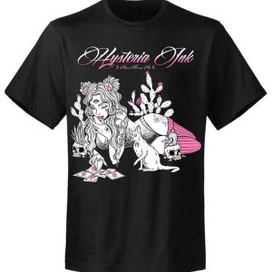 T-shirt unisexe Hysteria Ink X Anna Marine Art Cards Pink T-shirt unisexe Hysteria Ink X Anna Marine Art Cards Pink