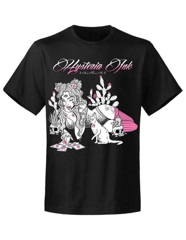 T-shirt unisexe Hysteria Ink X Anna Marine Art Cards Pink