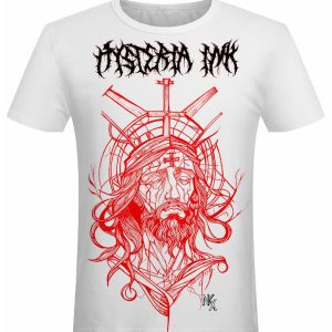 T-shirt unisexe Hysteria Ink X Natasha Kikx Christ 2 blanc T-shirt unisexe Hysteria Ink X Natasha Kikx Christ 2 blanc