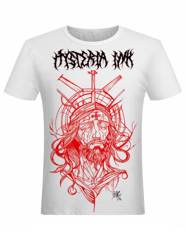 T-shirt unisexe Hysteria Ink X Natasha Kikx Christ 2 blanc