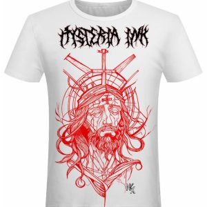 T-shirt unisexe Hysteria Ink X Natasha Kikx Christ 2 blanc T-shirt unisexe Hysteria Ink X Natasha Kikx Christ 2 blanc