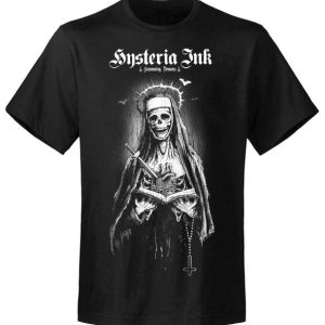 T-shirt unisexe Hysteria Ink X Screaming Demons Skull Nun Ink T-shirt unisexe Hysteria Ink X Screaming Demons Skull Nun Ink
