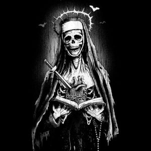 T-shirt unisexe Hysteria Ink X Screaming Demons Skull Nun Ink T-shirt unisexe Hysteria Ink X Screaming Demons Skull Nun Ink