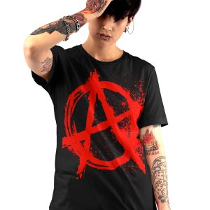T-shirt unisexe Indien Prod  Anarchy Red logo T-shirt unisexe Indien Prod  Anarchy Red logo