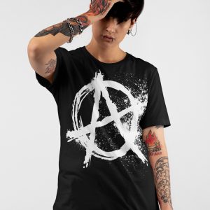T-shirt unisexe Indien Prod  Anarchy white logo T-shirt unisexe Indien Prod  Anarchy white logo