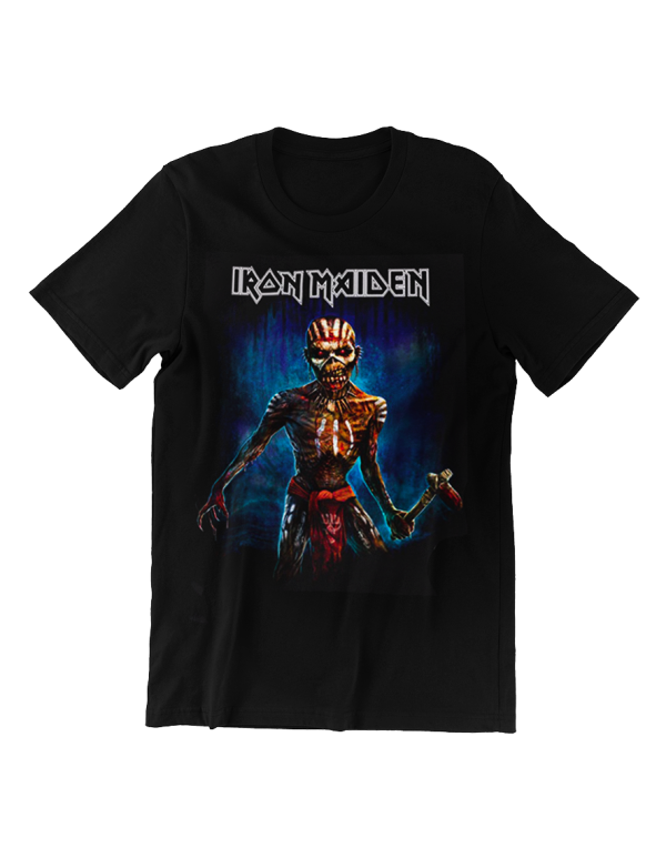 T-shirt unisexe  Iron Maiden Axe Eddie Book Of Souls European Tour