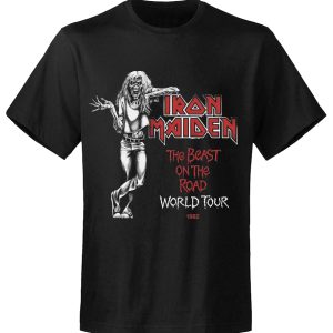 T-shirt unisexe Iron Maiden Beast On The Road World Tour 82 T-shirt unisexe Iron Maiden Beast On The Road World Tour 82
