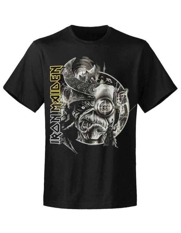 T-shirt unisexe Iron Maiden The Future Past Tour 23  Greyscale