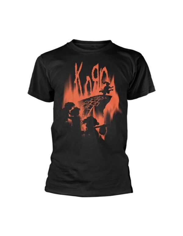 T-shirt unisexe Korn Hopscotch Flame