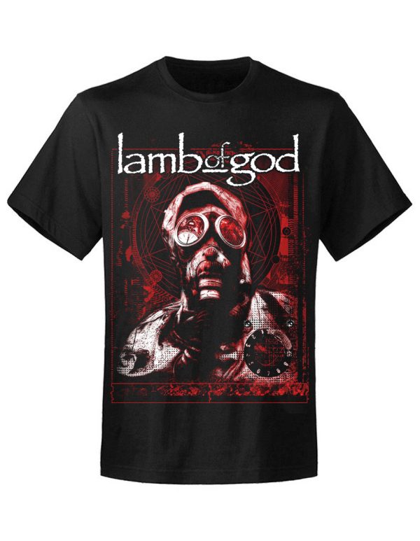 T-shirt unisexe Lamb of God Gas Mask Waves