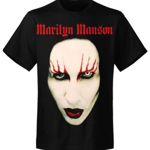 T-shirt unisexe Marilyn Manson Red Lips MMTS0101MB T-shirt unisexe Marilyn Manson Red Lips MMTS0101MB