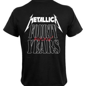 T-shirt unisexe  Metallica 40th Anniversary Forty Years T-shirt unisexe  Metallica 40th Anniversary Forty Years