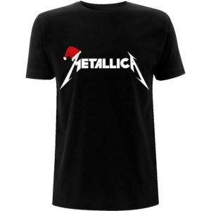 T-shirt unisexe Metallica Santa Hat Logo T-shirt unisexe Metallica Santa Hat Logo