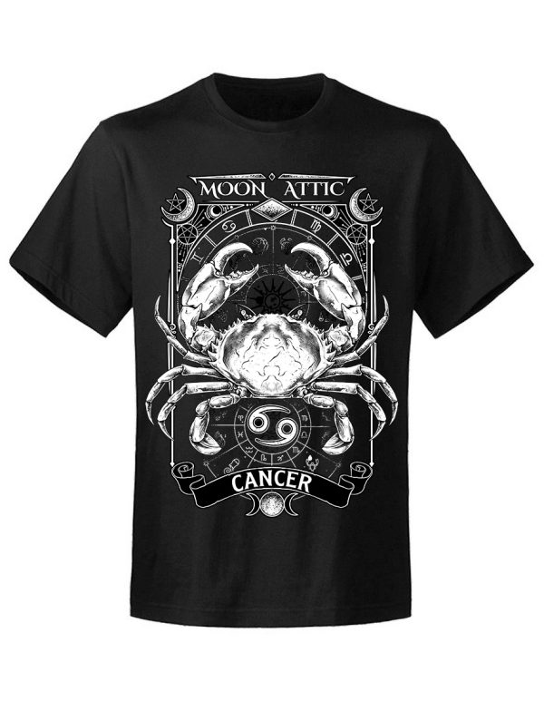 T-shirt unisexe Moon Attic  Astro Cancer