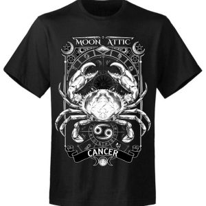 T-shirt unisexe Moon Attic  Astro Cancer