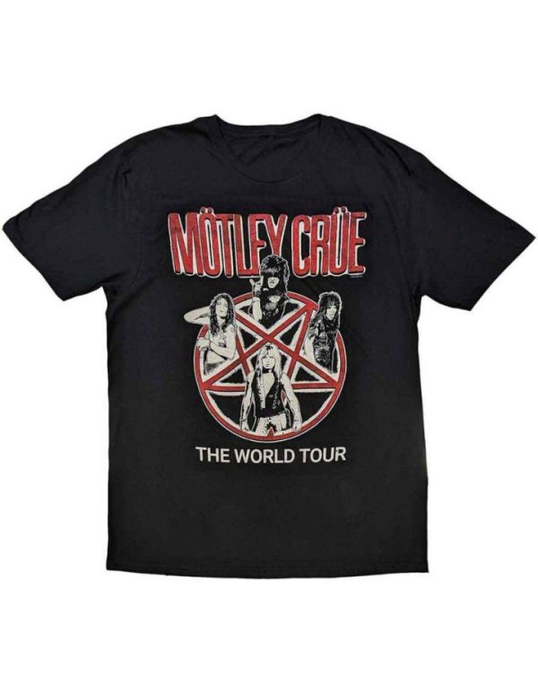 T-shirt unisexe Motley Crue Vintage World Tour