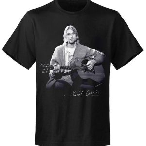 T-shirt unisexe  Nirvana Kurt Cobain Guitar Live Photo T-shirt unisexe  Nirvana Kurt Cobain Guitar Live Photo