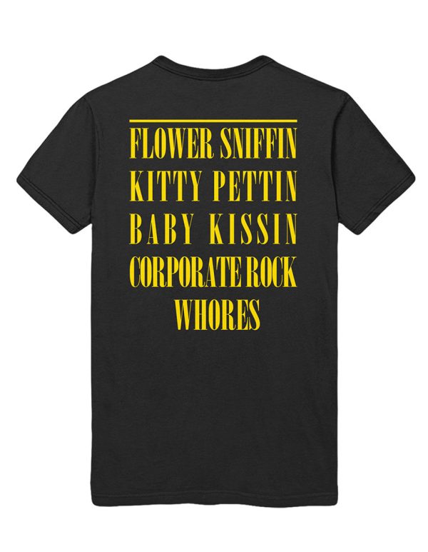 T-shirt unisexe  Nirvana Yellow Smiley Flower Sniffin’ Back Print