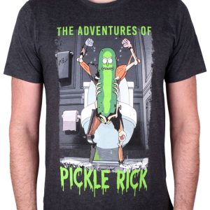 T-shirt unisexe Rick And Morty Adventures Of Pickle Rick