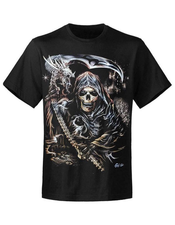 T-shirt unisexe Rock Eagle Caballo Glow Dragon Reaper