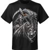 T-shirt unisexe Rock Eagle Caballo Glow Dragon Rider