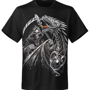 T-shirt unisexe Rock Eagle Caballo Glow Dragon Rider T-shirt unisexe Rock Eagle Caballo Glow Dragon Rider