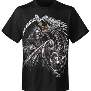 T-shirt unisexe Rock Eagle Caballo Glow Dragon Rider