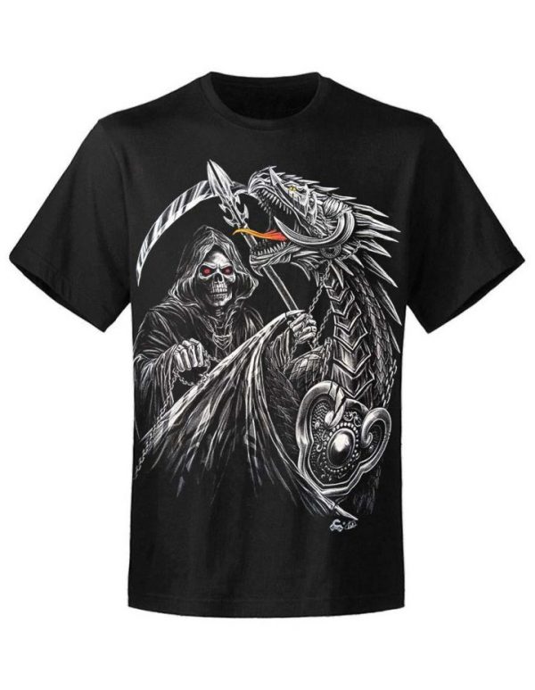 T-shirt unisexe Rock Eagle Caballo Glow Dragon Rider