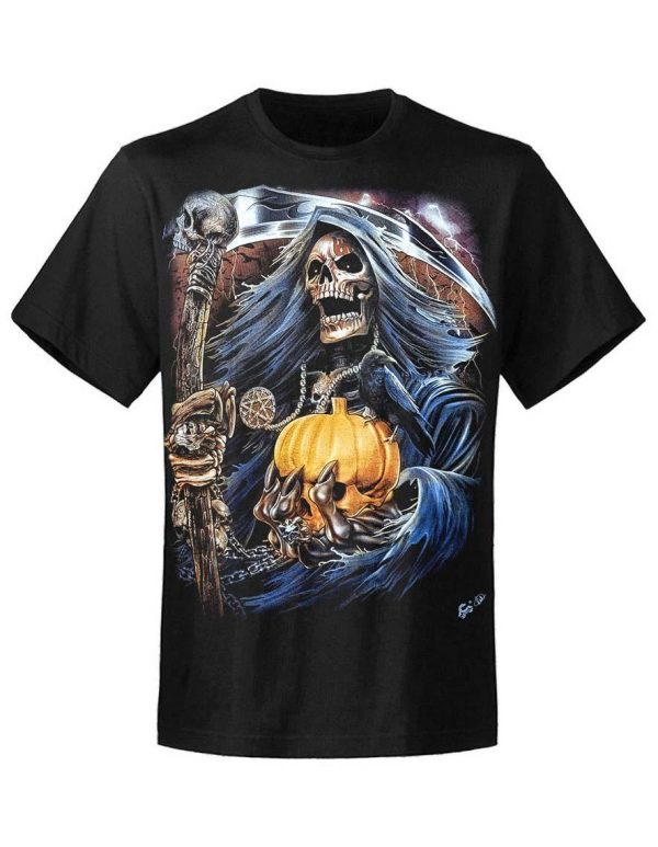 T-shirt unisexe Rock Eagle Caballo Glow Pumpkin Reaper