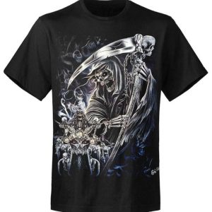 T-shirt unisexe Rock Eagle Caballo Glow Reaping Bikers
