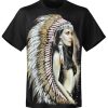 T-shirt unisexe Rock Eagle Indian Girl