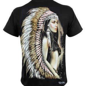 T-shirt unisexe Rock Eagle Indian Girl