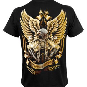 T-shirt unisexe Rock Eagle Live to Ride Eagle