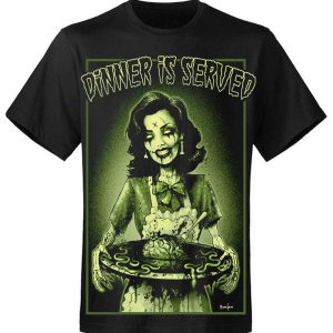 T shirt unisexe Screaming demons Dinner is served 1